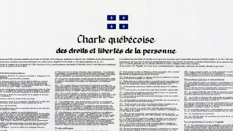 Photo de la Charte des droits.